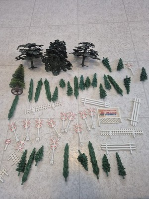 AMERICAN FLYER ALL ABOARD S GAUGE SCENIC PANEL ACCESSORY Trees Sign LOT