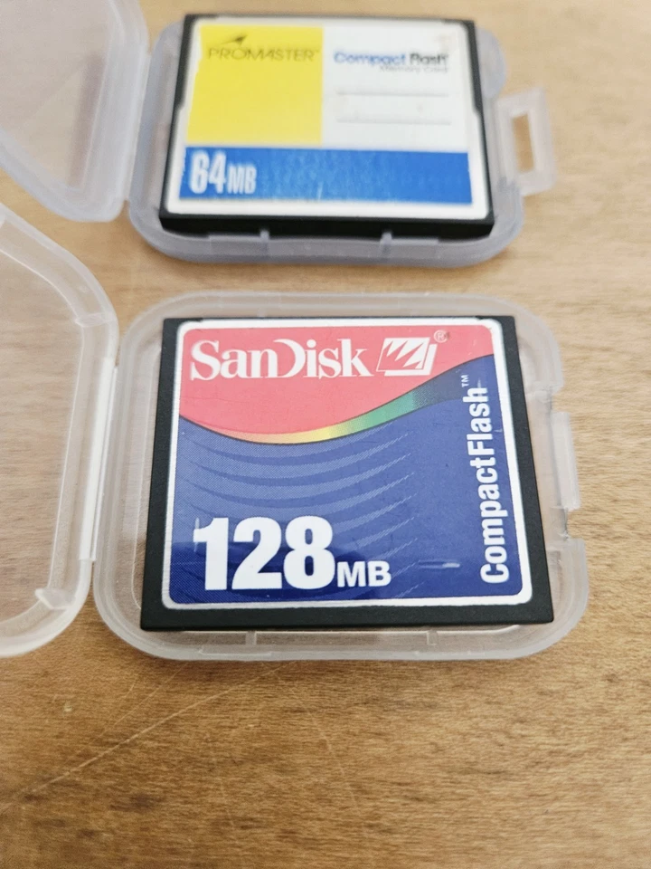 SanDisk SD 128MB CompactFlash Card And Promaster 64MB Compact Flash Bundle - Image 3 of 4