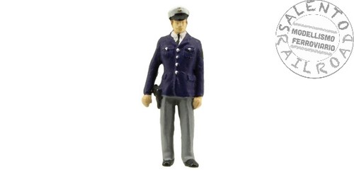 Preiser 28011 personaggi: poliziotto ferroviario in divisa a lavoro in scala 1:8 | Zustand: Nuovo