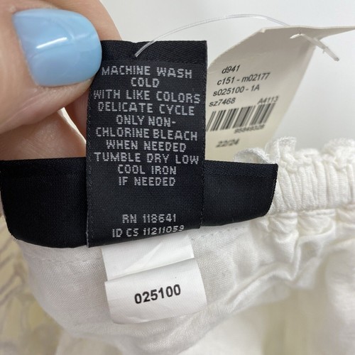 Lane Bryant One Shoulder Shift Dress Plus size 22/24 Lace White Cotton NEW - Picture 6 of 7