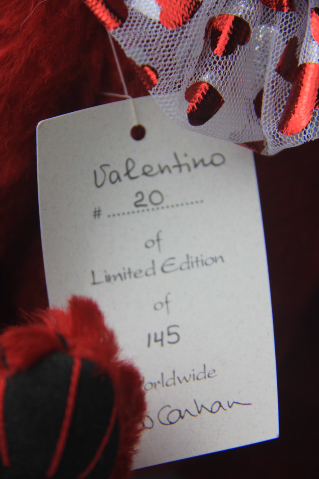 DEB CANHAM BIGGER BEARS COLLECTION" VALENTINO" LE #20 of 145