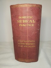 Antique Domestic Medical Practice, 1915 ed Dr Frank Miller, Layered Clr Manikins