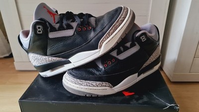 Nike Air Jordan 3 Retro 2024 Black Cement, Größe US 10, UK 9, EU 44