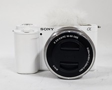 Sony Alpha ZV-E10 25.0MP Interchangeable Lens Camera-White 16-50mm Lens