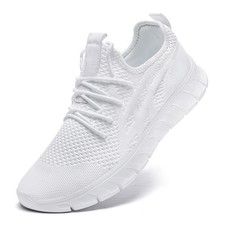 Womens Walking Running Shoes Slip On Tennis Sneakers Breathable Lightweight A...