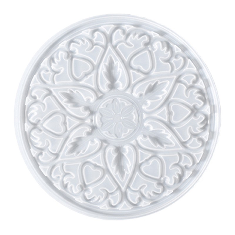 Floral Resin Coaster Mold DIY Craft Placemat Decorative Pad