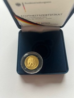 20 EURO Goldmünze 2025 Luchs (Prägeanstalt G) inkl. Etui und Zertifikat