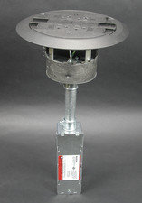 Wiremold RC4ATCBK 8-1/4 x 16-3/8" 20 Amp Black Poke-Through Assembly