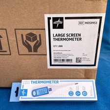Box of 200 Medline Digital Large Screen Thermometer - Model MDS9953 - NEW