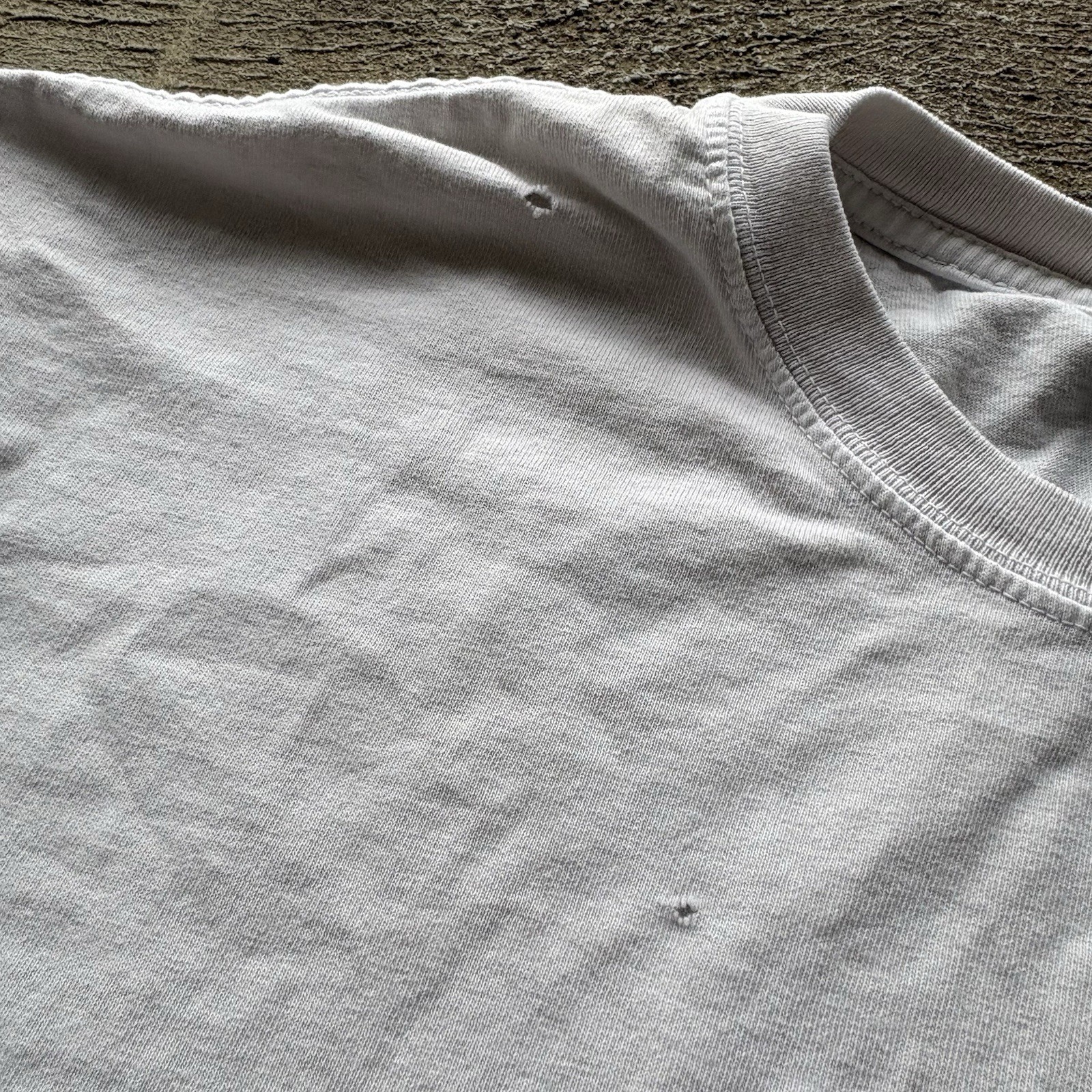 Y2K Stussy blocky letter tee White mens xl thumbnail 6