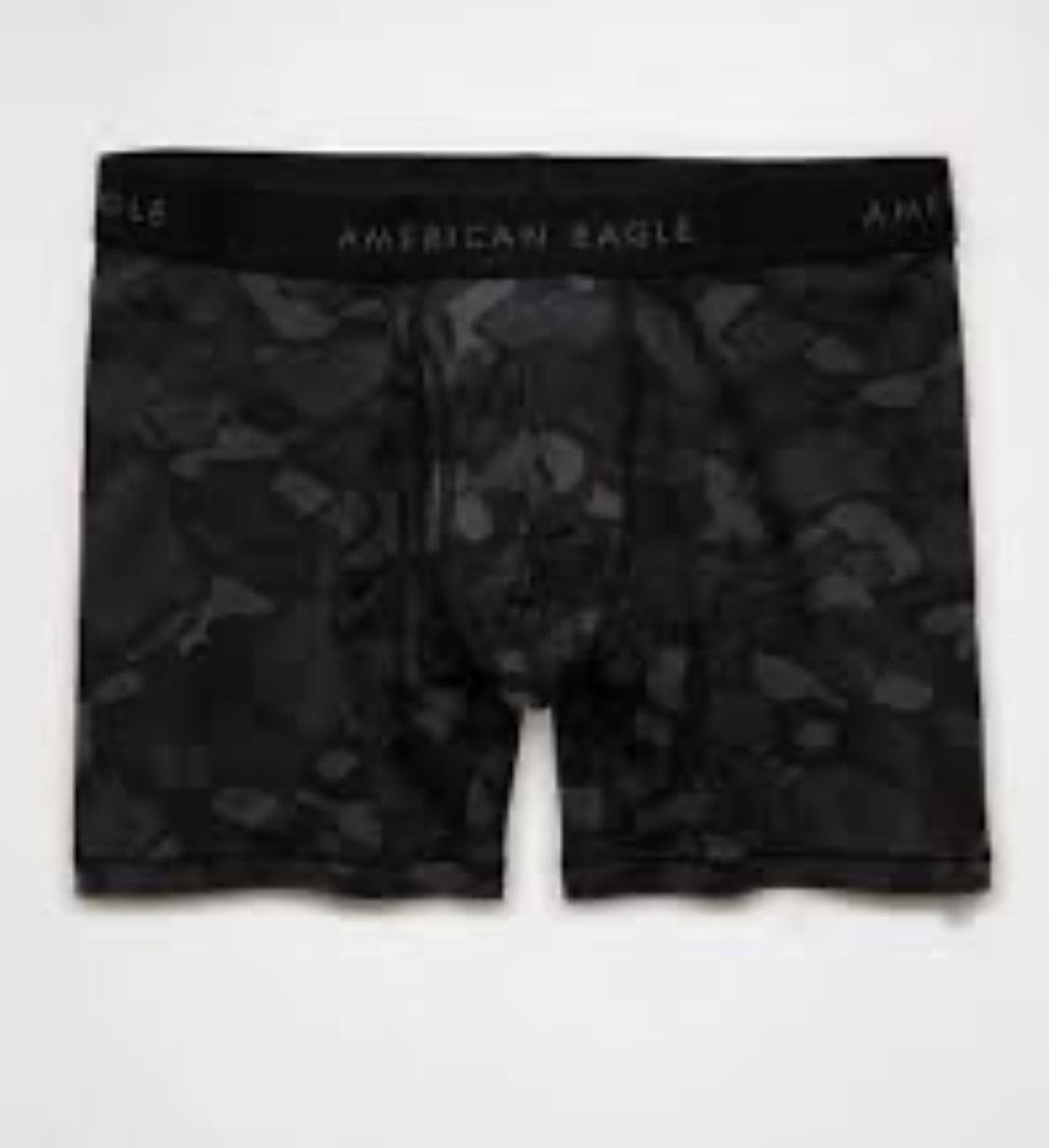American Eagle Boxer Brief Mens Medium Black Camouflage 4.5