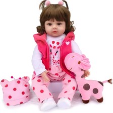 Realistic Reborn Baby Dolls Girl,18-inch Lifelike Real Life Newborn