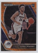 2021 Panini Prizm Draft Picks Variation Orange Wave 21/75 Corey Kispert #8 0u9w