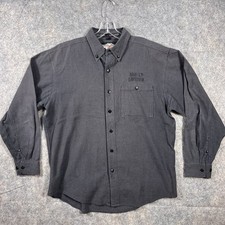 VINTAGE HARLEY DAVIDSON MOTOR CYCLE MENS CLOTHING  LG LONG SLEEVE