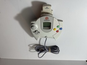 SEGA DREAMCAST CONTROLLER OEM, WITH MEMORY UNIT CARD, HKT-7700 GOOD CONDITION.