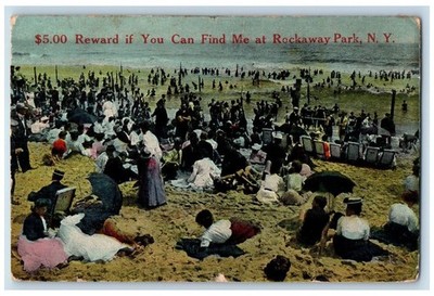 c1910 Reward if You Can Find Me Rockaway New York NY Vintage Antique Postcard