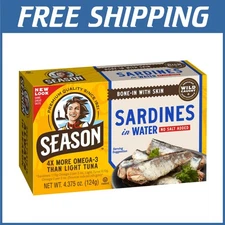Canned Sardines - Wild Caught, 22g Protein, More Omega 3's