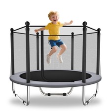 60 inch/5FT Trampoline for Kids with Net, Indoor Outdoor Toddler Trampoline w...
