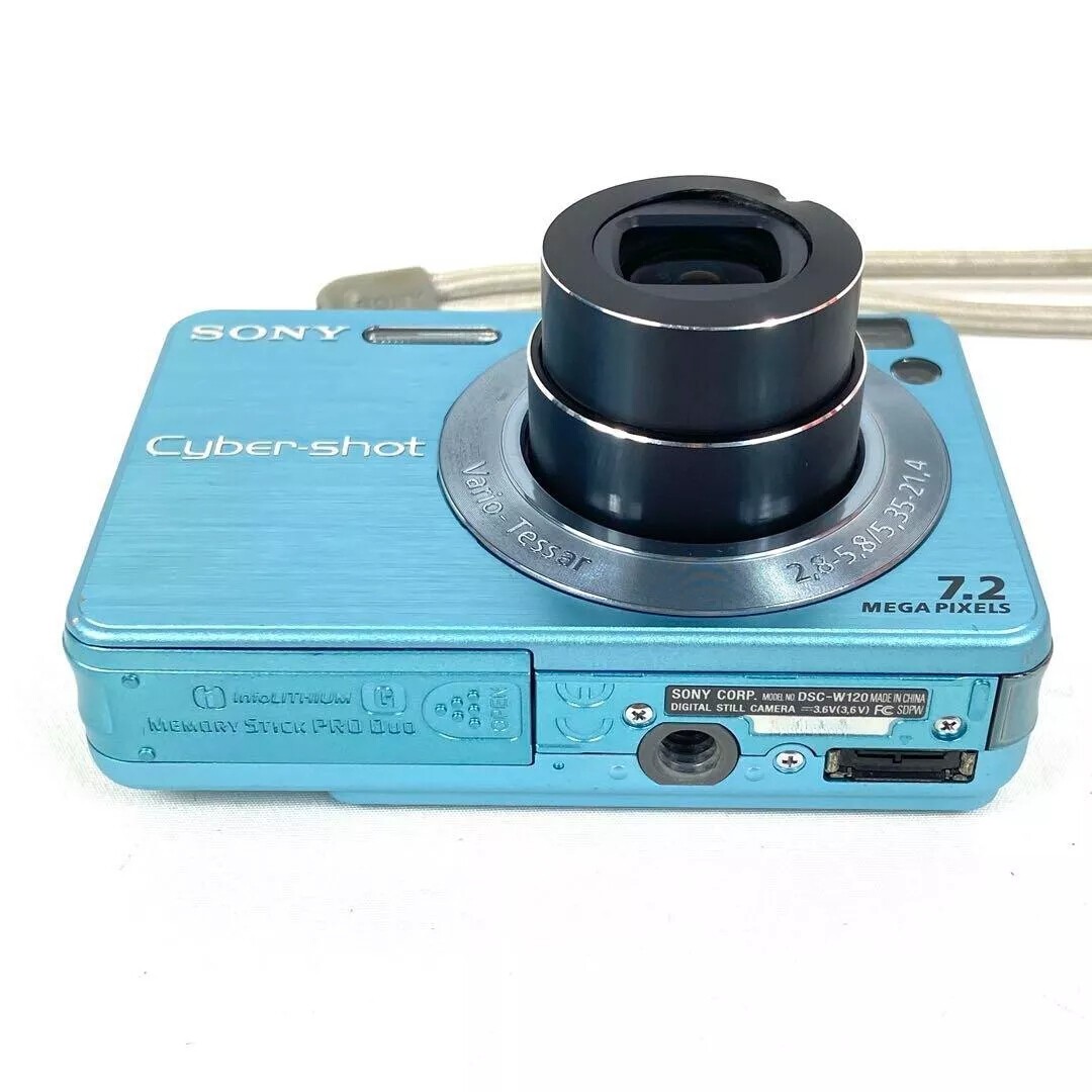 Sony Cybershot DSC-W120 7.2MP CCD Vintage Digital Camera - 100