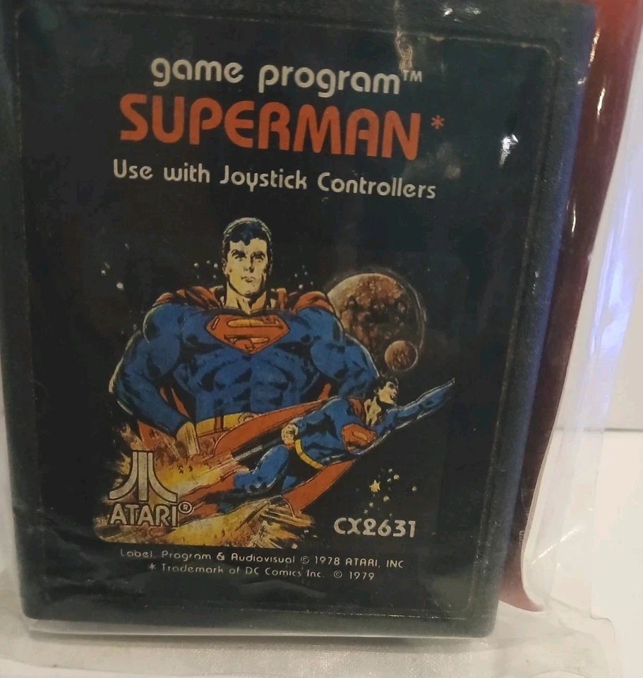 Superman Game Program CX2631 Video Game Cartridge With Manual Atari 2600  - Image 4 of 4