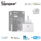 S61STPF EU 16A iPlug Matter WiFi Smart Socket Overload Protection EWeLink APP Vo
