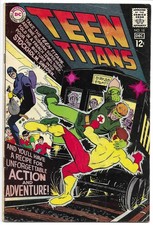 TEEN TITANS #18 VG+ 4.5 SILVER AGE DC! ROBIN! WONDER GIRL! KID FLASH! CARDY!