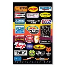 D'COR VISUALS 40-90-122 Decal Sheet - Throwback