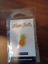 Mean Folk Pineapple Skull Pin