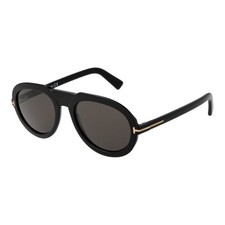 Occhiali da sole uomo tom ford sunglasses men aviatore pilota neri a goccia