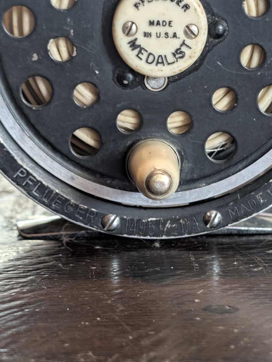 Flueger Medalist 1495 1/2 DA Made In USA Vintage Fly Fishing