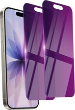 2 Pack Privacy Screen Protector for Iphone 17 Tempered Glass 6.3'' Private Saver