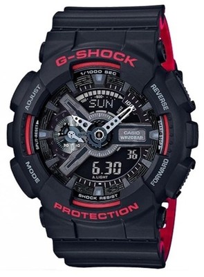 G-Shock GA-110HR-1ADR Analog-Digital Black Dial Plastic Strap Men's Watch