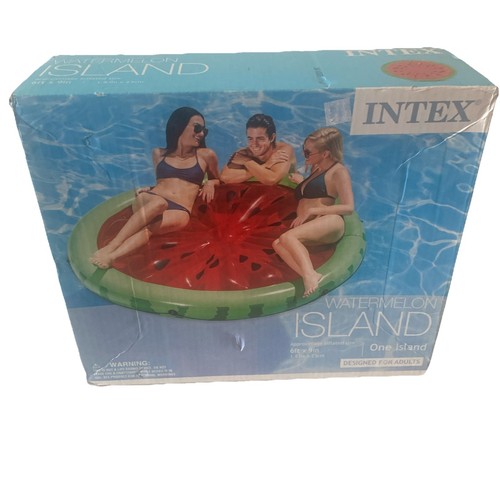 Intex Extra Large Watermelon Island Luxury Pool Float 6' x 9' NEW in Box