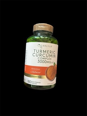 Carlyle Turmeric Curcumin Rapid Release 3000mg- 180 Capsules