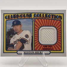 2021 Topps Heritage - Clubhouse Collection Relics #CC-KH Keston Hiura (MEM) 