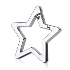 Star Shaped Carabiner, Star Carabiner Clip for Keys Wallets Zinc Alloy Pentag...