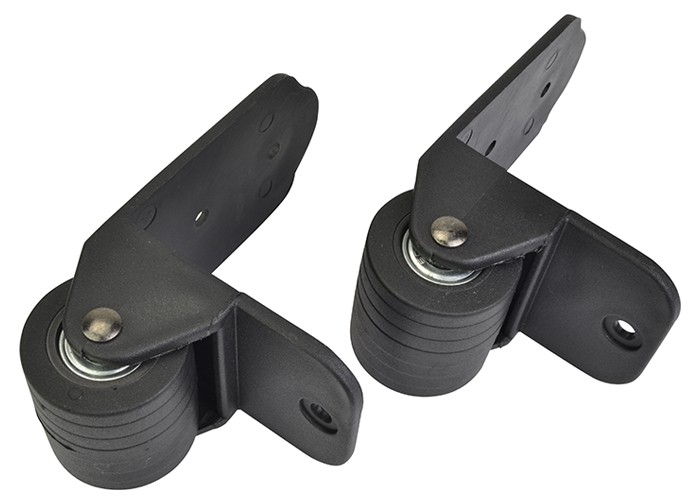 40mm 2"" Fixed Caster Wheels Plastic, With Rubber Wheel - Pack of 2