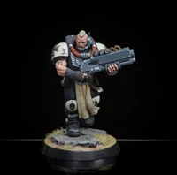 Pro Painted Warhammer 40k primaris Space Marine Black Templars Scout