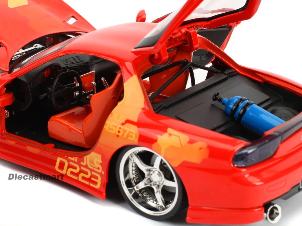 Fast & Furious Orange Julius's Mazda RX-7 by Jada 1:24 Diecast Car