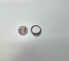 925 Sterling Silver Blue Topaz Textured Ring 3.2g — photo 3
