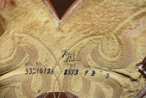 Vintage Brown Tony Lama Men' 9 D Teju Lizard Cowboy Boots Black Label Style 8593, $99 - Photo 13