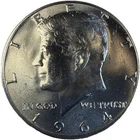 1964 Kennedy Silver Half Dollar, 90% Silver GEM BU - 4ML