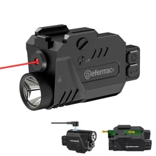 DEFENTAC 800Lumen Pistol Light Laser Combo Red Beam Strobe Tactical Rechargeable