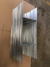 50 Metal Stakes 24'' H-FRAME Wire Step Stakes 10x24 in x 9 Gauge Galvanized Wire