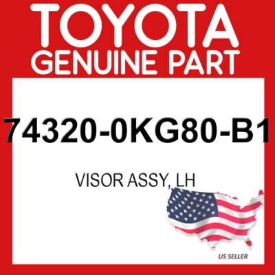 TOYOTA Genuine 74320-33A00-B2 Visor Assembly TOYOTA Genuine 74320-33A00-B2 Visor Assembly