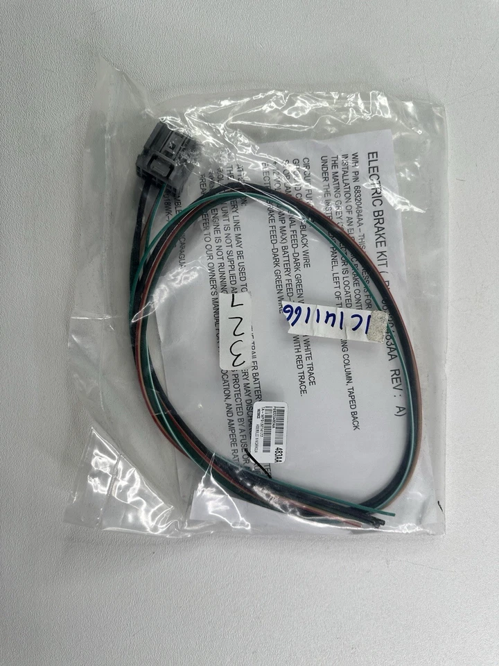 Kit de arnés de cableado de freno eléctrico Jeep Grand Cherokee 68320483AA REV:A OEM Foto 4 de 4
