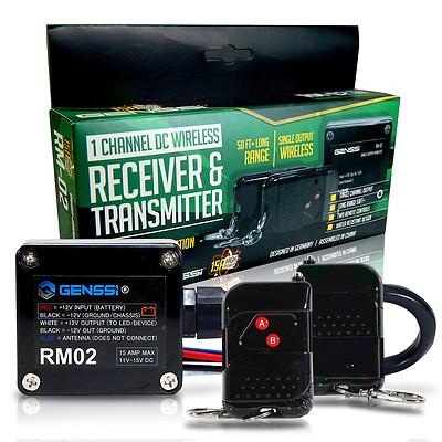 12V DC On Off Remote Control Wireless 12V Output Relay Switch 15A High Current