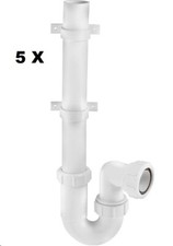 5 X McAlpine WM3 Standpipe Washing Machine P Trap 40mm (1 1/2 inch) Upstand