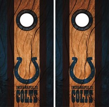 Indianapolis Colts Cornhole Wrap Game Skin Decal Wood Design VZ430