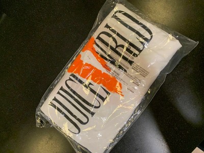 white orange vlone shirt